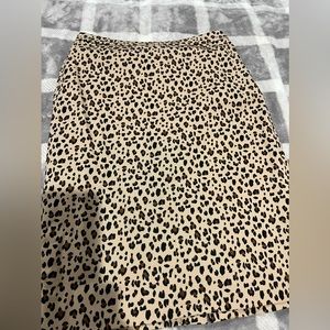 J. Crew No. 2 Leopard Pencil Skirt
